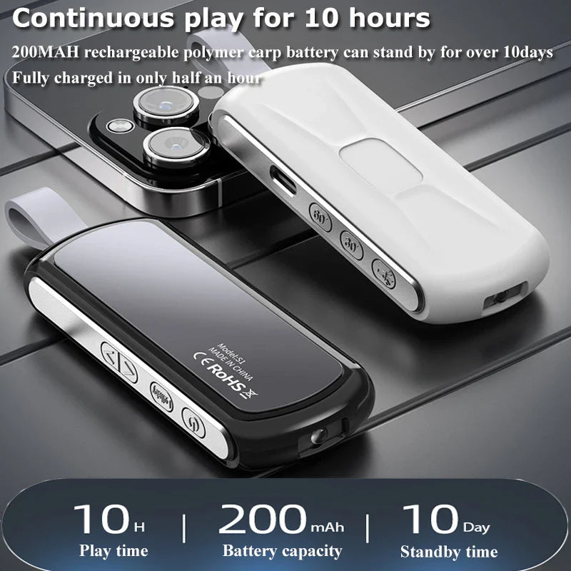 Bluetooth 5.2 Bone Conduction Speaker Under Pillow Noise Reduction Speaker Stereo Music Player with Flashlight Sleep Aid Lootquake LLC