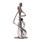 Musical Man Statue Musician Tabletop Figurine for Tabletop Spring Office Lootquake LLC