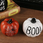 Spooky Resin Pumpkin Decor - Gothic  Tabletop Centerpiece for Halloween Lootquake LLC