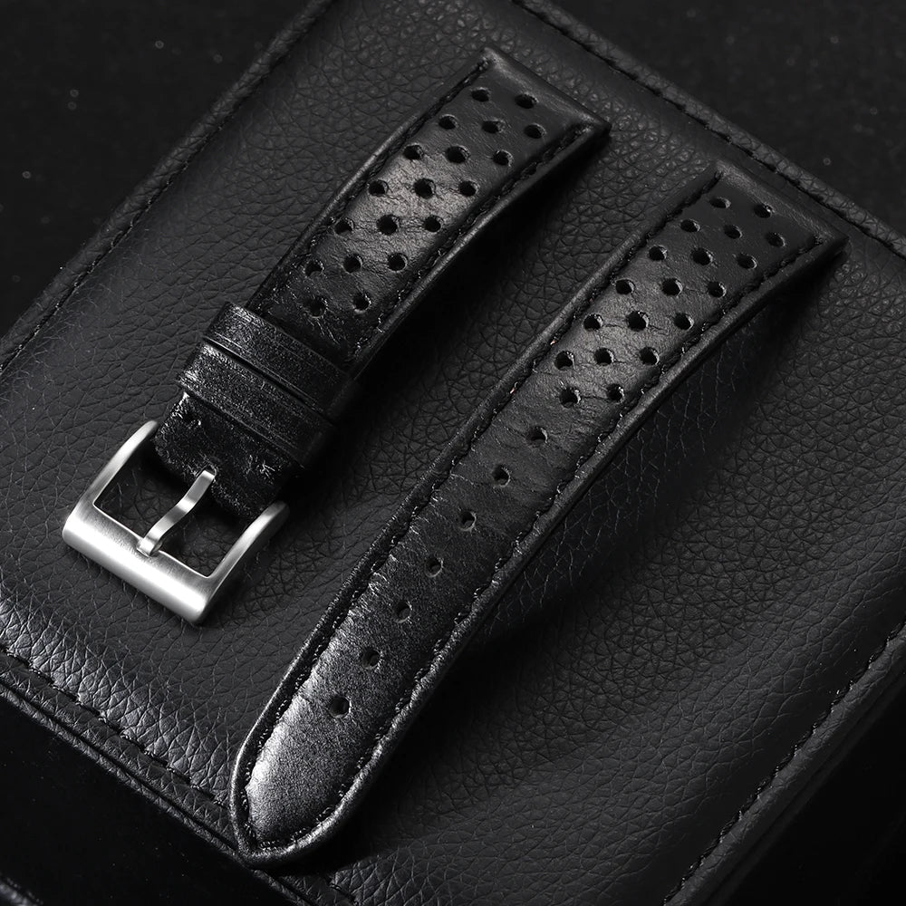 Motorola Moto Watch Band Vintage Leather Strap Breathable Bracelet