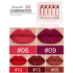 5 Pcs  Matte Lipstick Sets Lip Gloss Moisturizing Long-lasting Easy Makeup Fashion Classic Shades For Daily Date Exquisite Gift Lootquake LLC