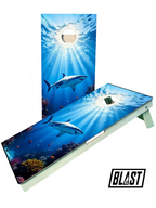 Great White Shark II Cornhole Boards - SJB-DIAMOND ELITES