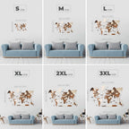 Horizontal Wall Art for Living Room Enjoy The Wood