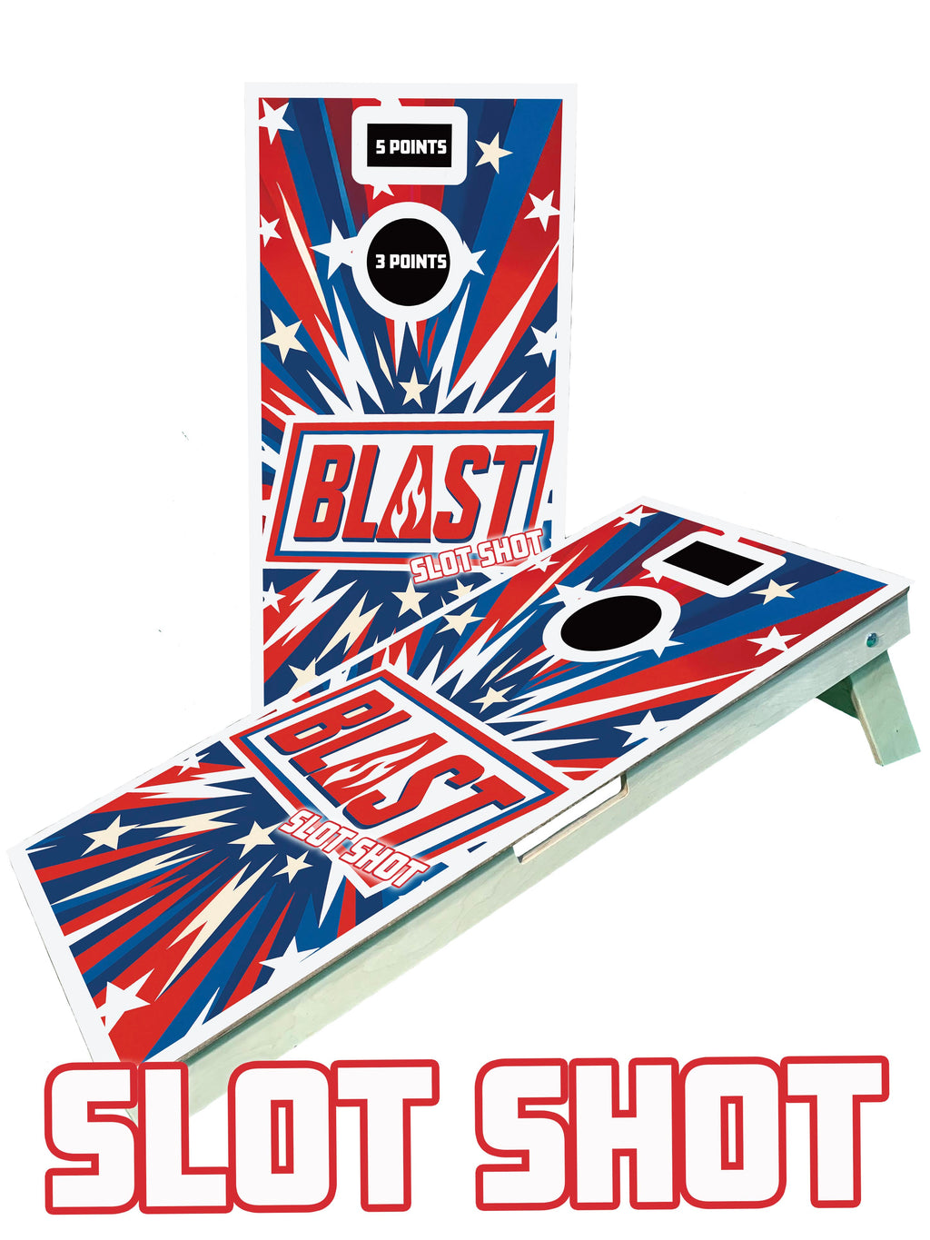 Blast Cornhole SLOT SHOT Boards - 5x the fun!!! - SJB-DIAMOND ELITES