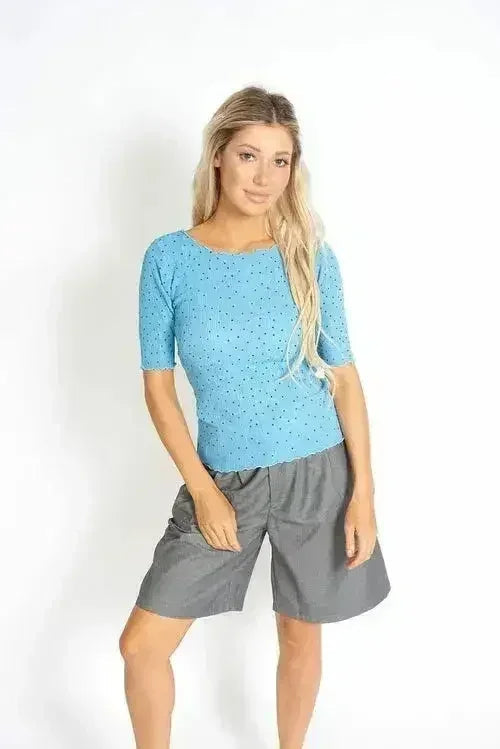 So Sweet Frill Polka Dots Top - SJB-DIAMOND ELITES