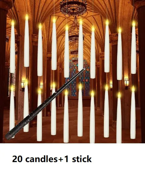 LED Floating Candles With Candle Sticks Pi-Mart
