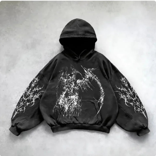 Urban Vibe Hooded Y2K Streetwear Sweatshirt Pi-Mart