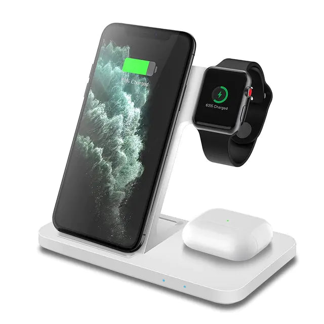 3in1 Wireless Fast Charger Dock Station Pi-Mart