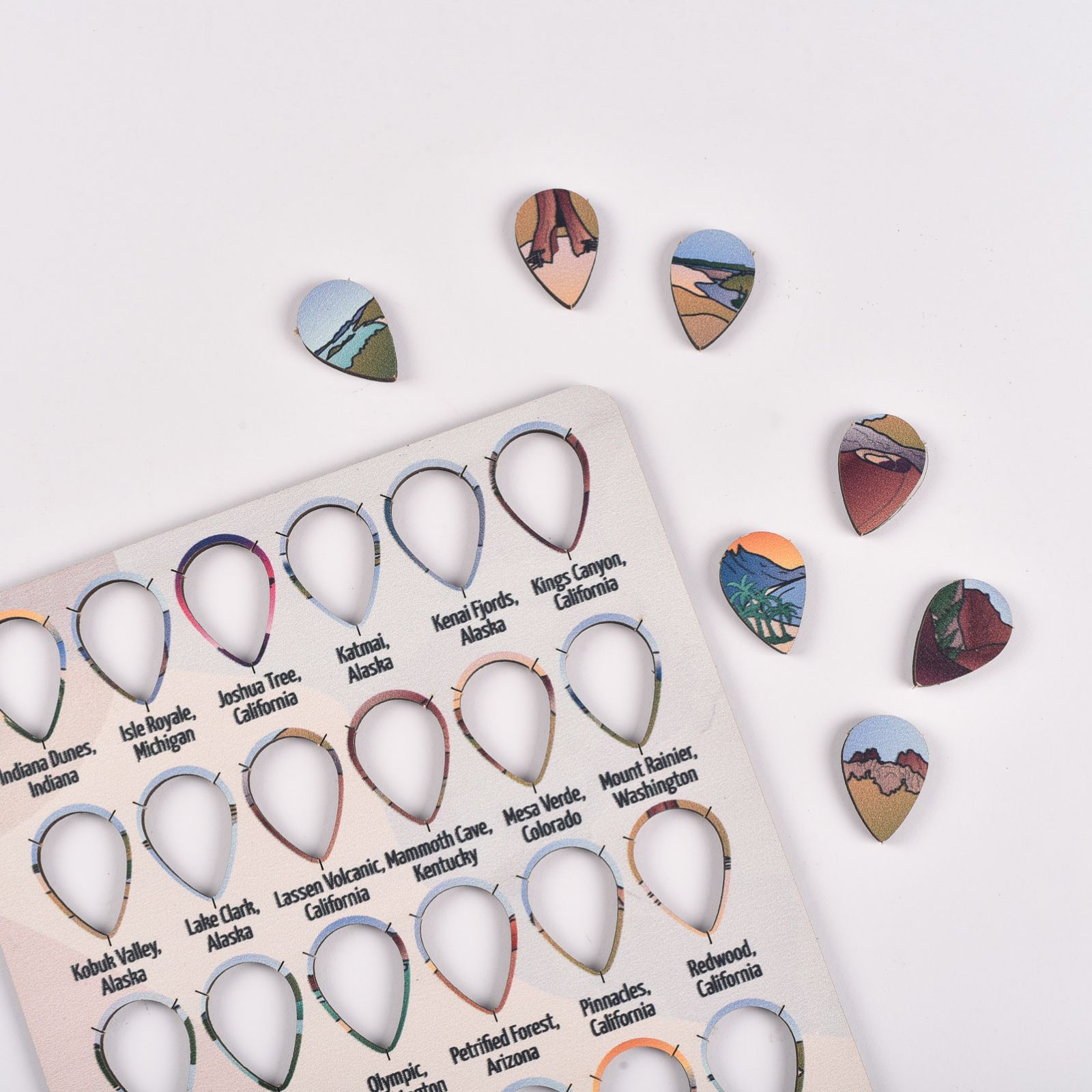 National Parks Sticky Pins Enjoy The Wood