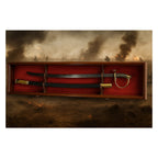 1 Sword Display Case Cabinet Stand Holder Wall Rack Box The Military Gift Store