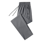 Mens Joggers with Zipper Pockets Athletic Pants Workout Trousers Outdoor Sports Running Sweatpants Gym Fall Pants (Bottom Grey 4XL) Lootquake LLC