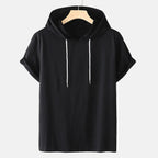 Plus Size Men's Hooded T-Shirts with Drawstring (Summer) Lootquake LLC