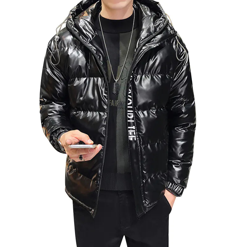 Men's Thick Cotton Reflective Fashion Jacket Pi-Mart
