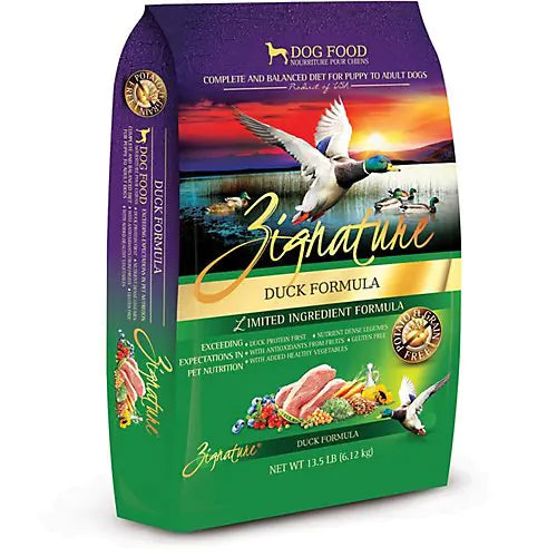 Zignature Grain Free Duck Dry Dog Food (27lb) Lootquake LLC
