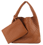 Commuter Hobo Bag Large Woven Purse 2 in 1 - SJB-DIAMOND ELITES