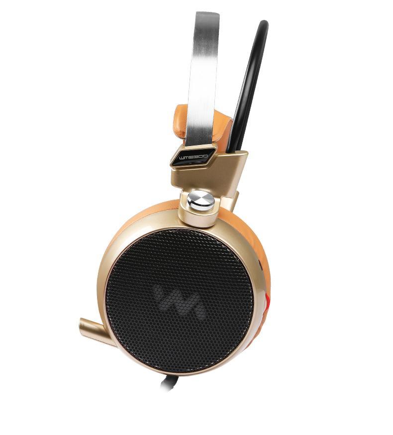 Luxury Proffesional Studio Gaming PC Headphones With LED Lights In Modern Luxury Metal Design For Gamers and DJ - SJB-DIAMOND ELITES