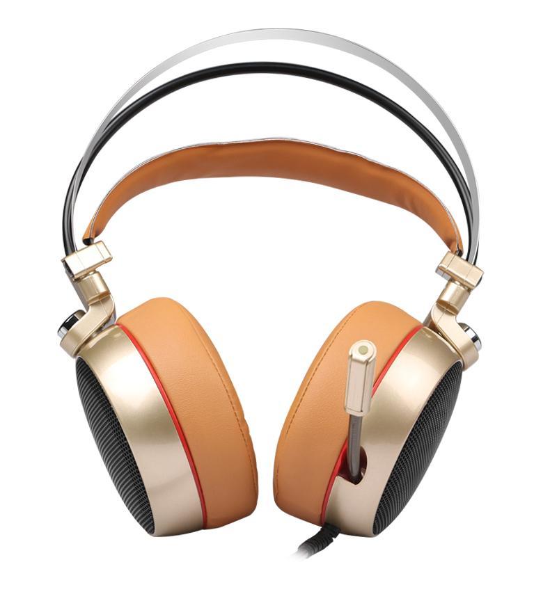 Luxury Proffesional Studio Gaming PC Headphones With LED Lights In Modern Luxury Metal Design For Gamers and DJ - SJB-DIAMOND ELITES
