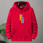 Men's Plus Size Thick Fleece Hoodie in Blue (12XL) Pi-Mart