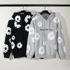 Printed Hoodie Colorful Cotton Long Sleeved Sweater Pi-Mart