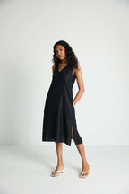 The Hemp Noir Dress Purplish Diva