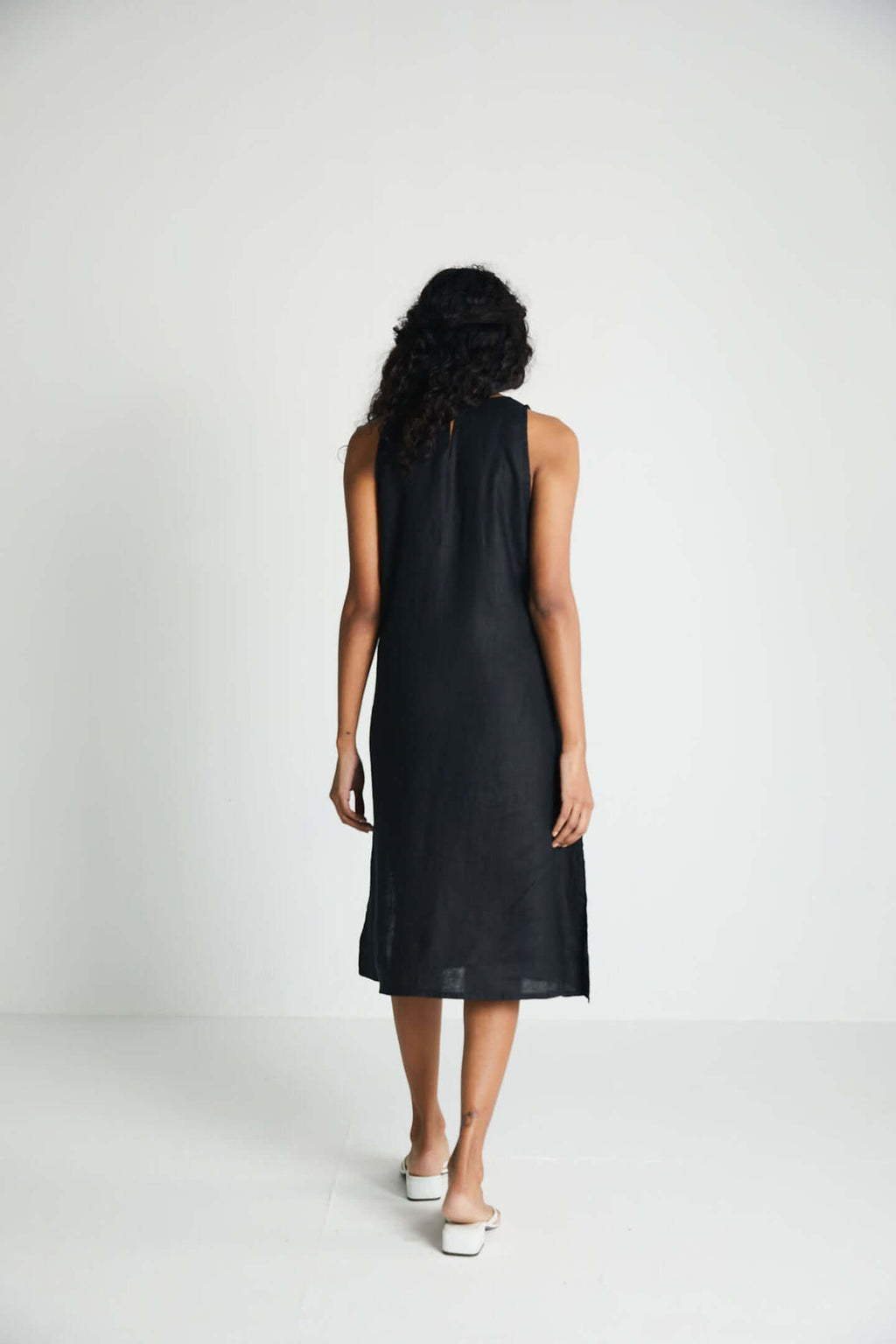 The Hemp Noir Dress Purplish Diva