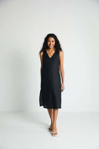 The Hemp Noir Dress Purplish Diva