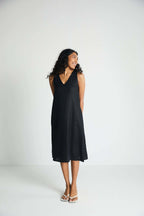 The Hemp Noir Dress Purplish Diva