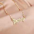 Gold Stainless Steel "Angel" and "Princess" Necklaces