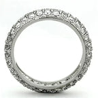 TK1225 - High polished (no plating) Stainless Steel Ring with AAA