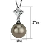 TK2526 - High polished (no plating) Stainless Steel Chain Pendant with