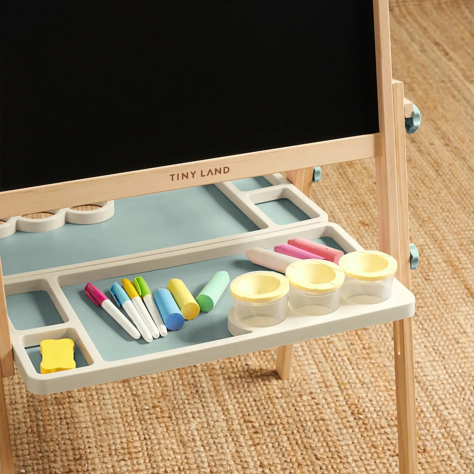 Tiny Land® Magnitales Easel for Kids - Green - SJB-DIAMOND ELITES