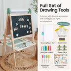 Tiny Land® Magnitales Easel for Kids - Green - SJB-DIAMOND ELITES