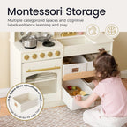 Tiny Land® Wooden Play Kitchen with Storage for Creative Toddlers Tiny Land INC