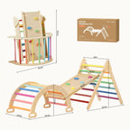Tiny Land® 7-in-1 Rainbow Climbing Set Tiny Land INC