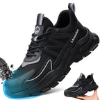 Steel Toe Shoes for Men Women Work Shoes Sneakers Comfortable Lightweight Safety Shoes Puncture Proof Slip Resistant Work Utility Shoes Pi-Mart