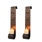 22.5''H Metal Candle Sconces Wall Decor Sconce Candle Holder(Set of 2) Lootquake LLC