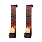 22.5''H Metal Candle Sconces Wall Decor Sconce Candle Holder(Set of 2) Lootquake LLC