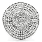 TS015 Rhodium Sterling Silver Ring – AAA Clear CZ Solitaire