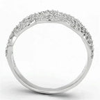 TS106 Rhodium Sterling Silver Ring – AAA Clear CZ Solitaire