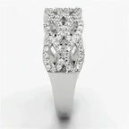 TS106 Rhodium Sterling Silver Ring – AAA Clear CZ Solitaire