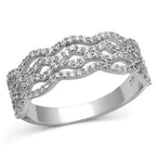 TS106 Rhodium Sterling Silver Ring – AAA Clear CZ Solitaire