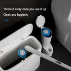 Disposable Toilet Brush Cleaner with Long Handle Bathroom Cleaning Brush Pi-Mart