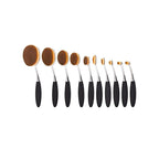 Beauty Experts Set of 10 Oval Beauty Brushes Lootquake LLC