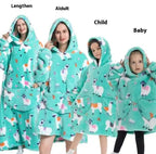 Lazy Blanket Hoodie Family Party Gift Pi-Mart
