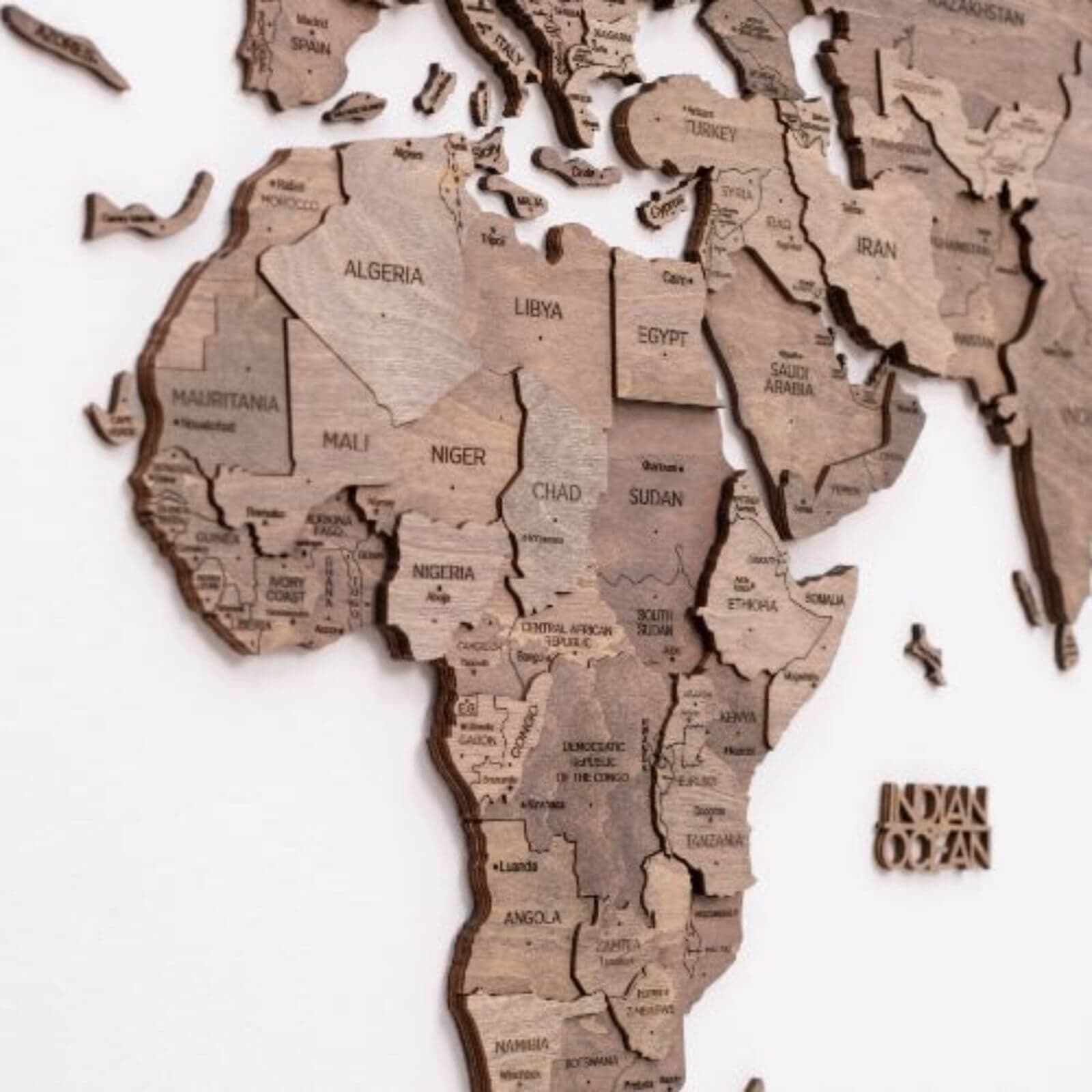3D Wooden World Map Terra (for US only) - SJB-DIAMOND ELITES