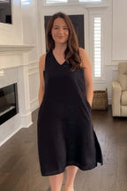 The Hemp Noir Dress Purplish Diva