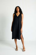 The Hemp Noir Dress Purplish Diva
