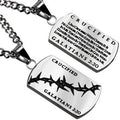 Crown of Thorns Dog Tag Necklace KingdomWear
