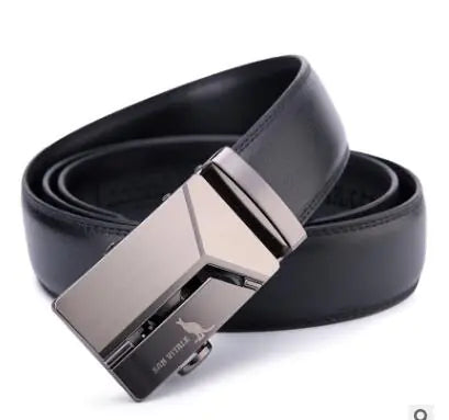 Men's Genuine Leather Automatic Buckle Belt Pi-Mart