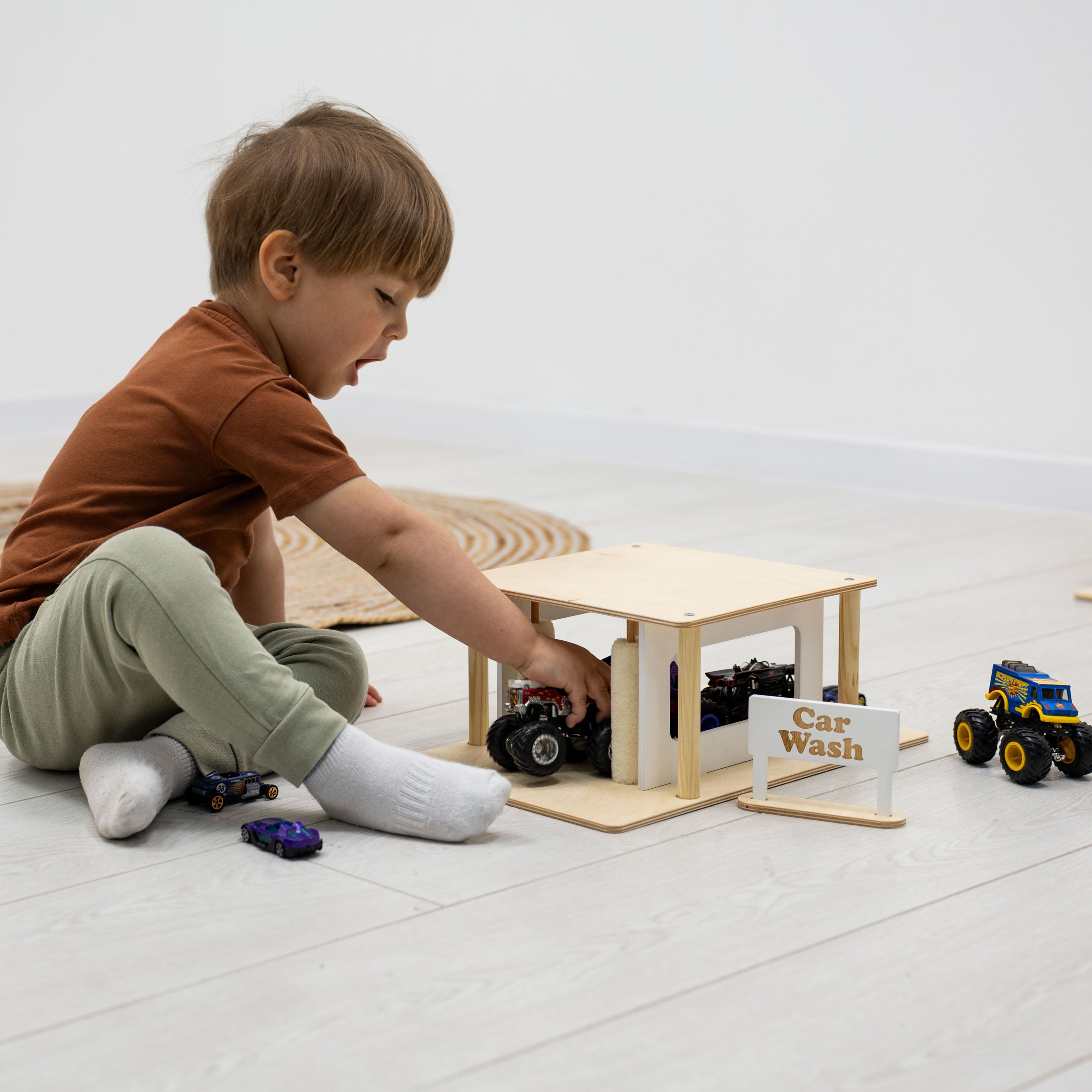 Wooden Car Wash Toy - SJB-DIAMOND ELITES